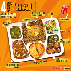 4 Persons Thali Meal New